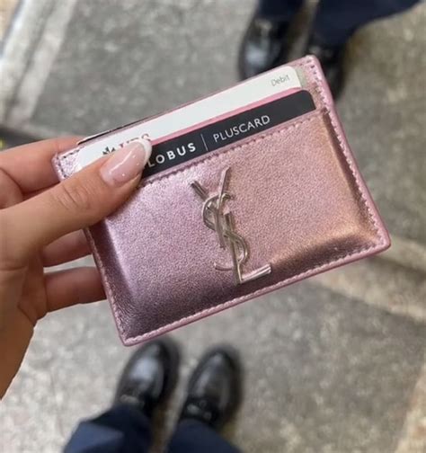 pink ysl sneakers|YSL pink cardholder.